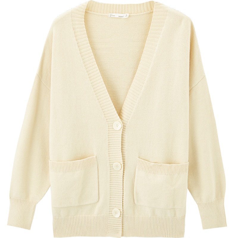 茵曼梨涡复古文艺2019秋装新款初恋毛衣开衫外套女宽松外穿慵懒风