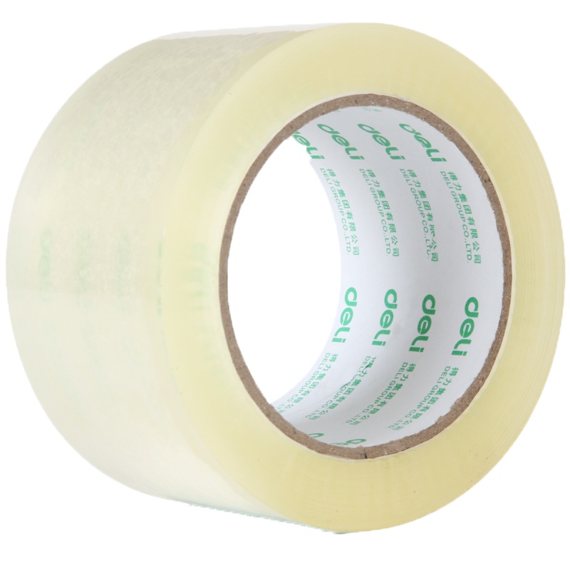 【精选】得力桌面文具封箱胶带60mm*100y30369单只（12只起订）