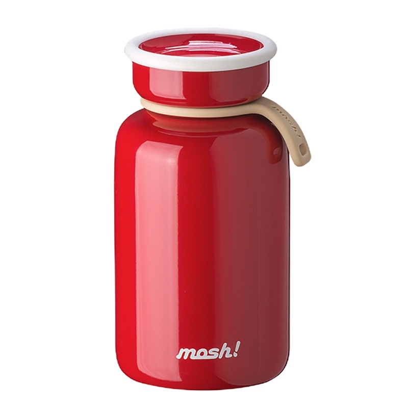 日本mosh!保温杯保冷杯拿铁系列 450ml 红色