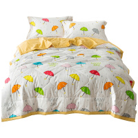 卡通可水洗纯棉夏凉被维科家纺全棉夏被儿童学生空调被薄被子