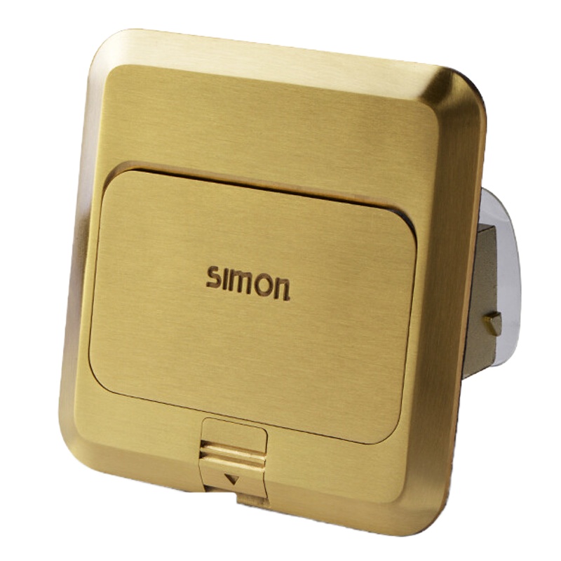 STK弹起式地插黄铜五孔不含地插暗盒