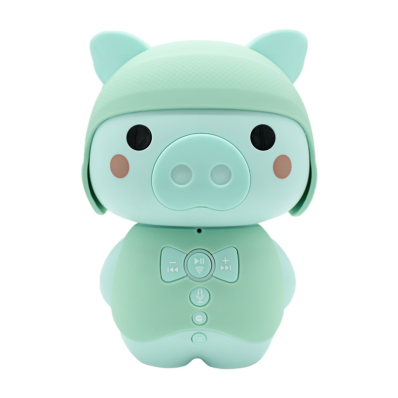 新讯猪小伴儿童智能机器人语音唤醒版 早教机0-3岁宝宝幼儿玩具可充电音乐故事机WIFI版国学英语启蒙学习机可爱蓝色