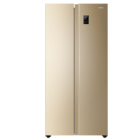海尔 (Haier )480升风冷无霜变频智能对开门双门冰箱90°悬停门双变频金色BCD-480WBPT
