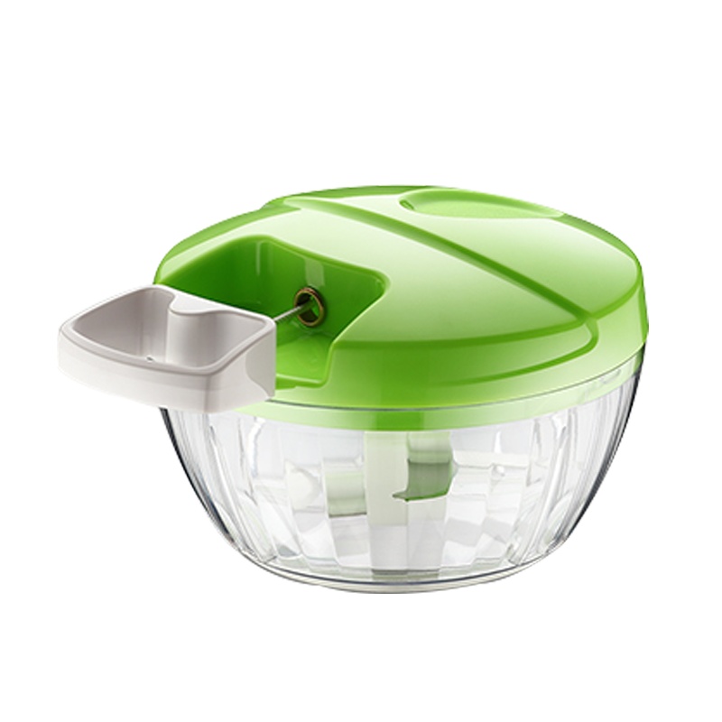 开优米宝宝辅食研磨器功能切菜器手动绞菜绞肉饺子馅机家用料理机800ML大容量款