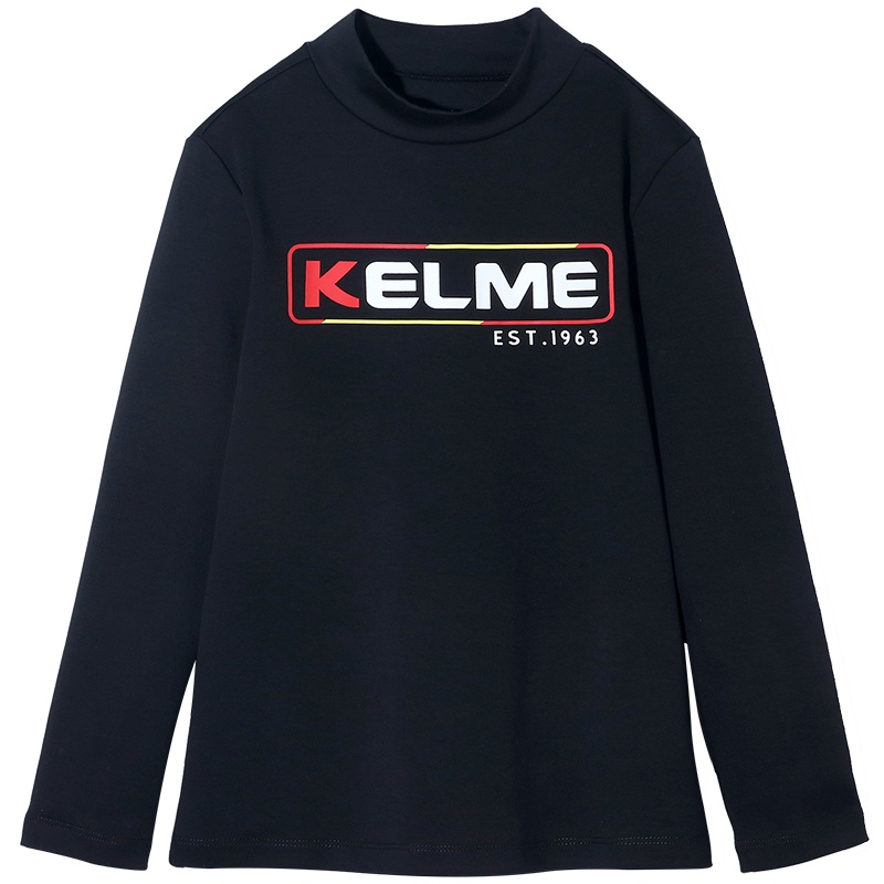 kelme（kids）童装男童长袖T恤春季装2020新款儿童外衣内搭圆领