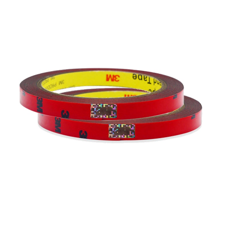 3M车用双面胶汽车强力耐高温高粘性防水车用胶带居家泡棉无痕固定胶带 1.0CM宽*3M长 两卷套装