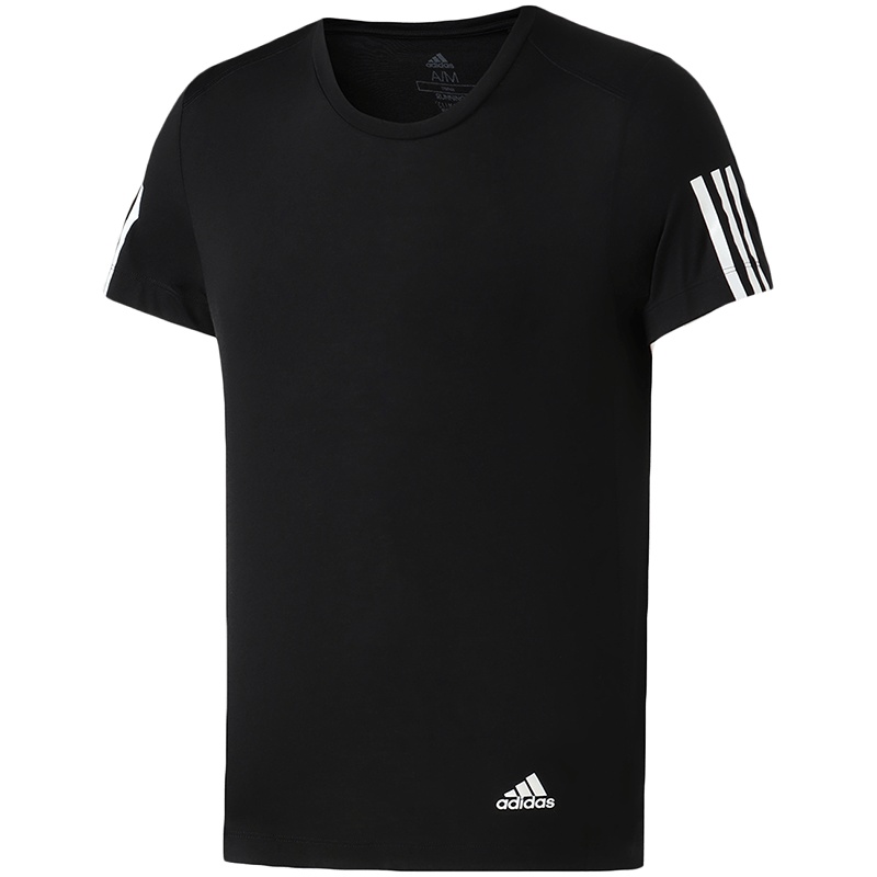 阿迪达斯男服短袖T恤圆领步健身训练休闲运动服DZ2487