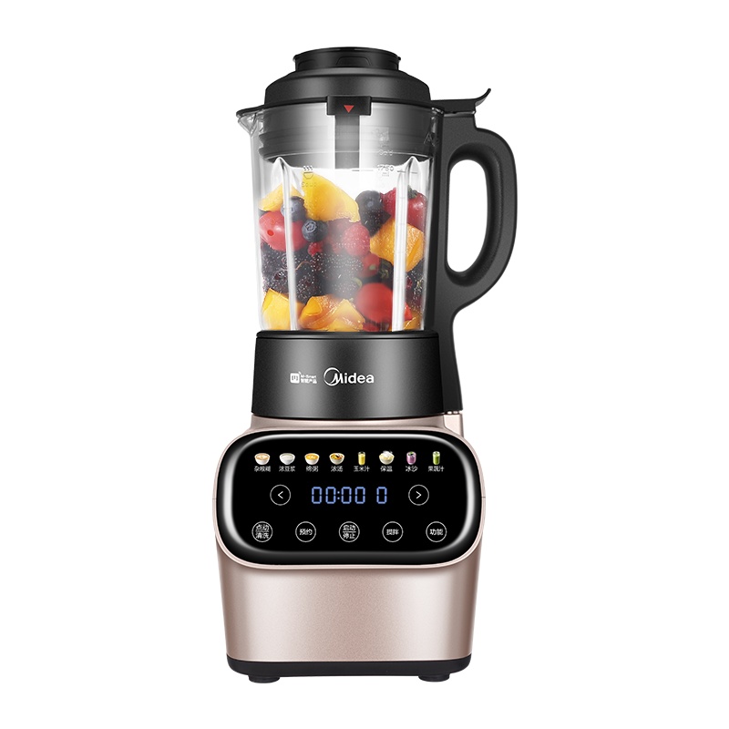 美的(Midea)破壁机智能预约家用1.75L升加热全自动多功能榨汁养生辅食豆浆绞肉破壁料理机MJ-PB12P240