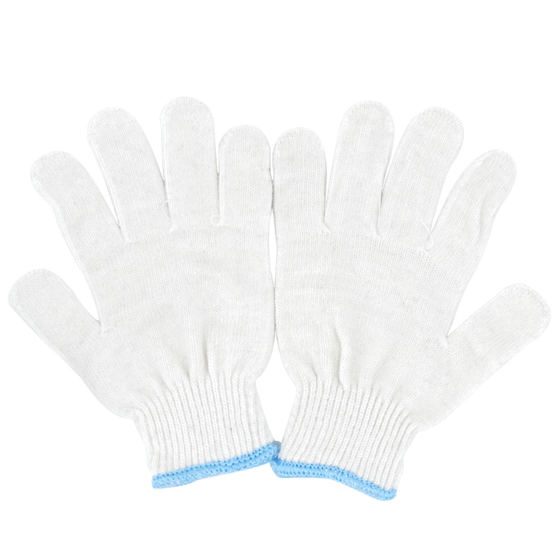 海斯迪克 HKW-79 劳保手套 尼龙耐磨棉纱棉线手套 防滑加厚耐用护手 手部防护 丝加棉特等耐磨/20双