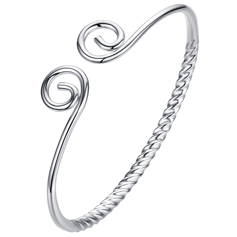 佰色传情(BRIR)纯银紧箍咒手镯女大圣孙悟空金箍棒手环开口