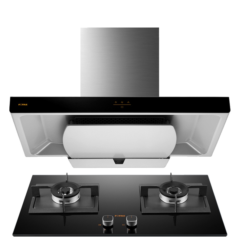方太(FOTILE)欧式触控式油烟机抽油烟机吸油烟机燃气灶具套装EMC2+HT9BE19立方 风量天然气/液化气