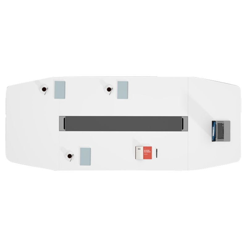 质凡新款会议桌长桌办公家具大小型洽谈桌简约现代培训会议室桌椅组合