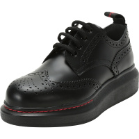 ALEXANDER MCQUEEN 亚历山大·麦昆 女士 牛皮革Hybrid系带布洛克皮鞋 586400 WHX51