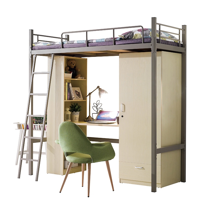 富路达上床下桌 学生高低床双层床员工宿舍床公寓床铁床BS-03