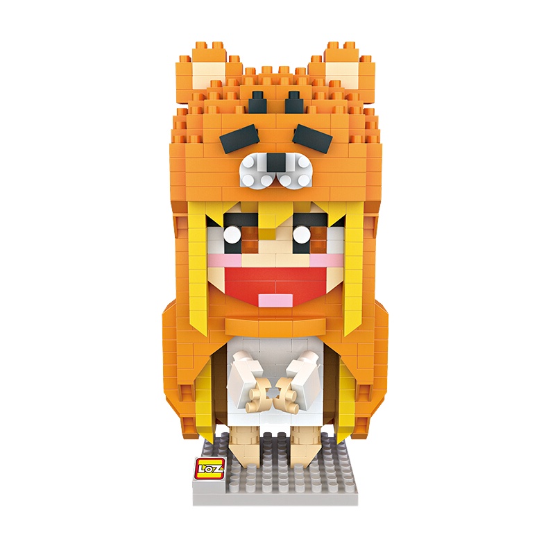 LOZ俐智MINI微颗粒积木洗澡鸭卡通拼装拼插玩具造型人9751小埋