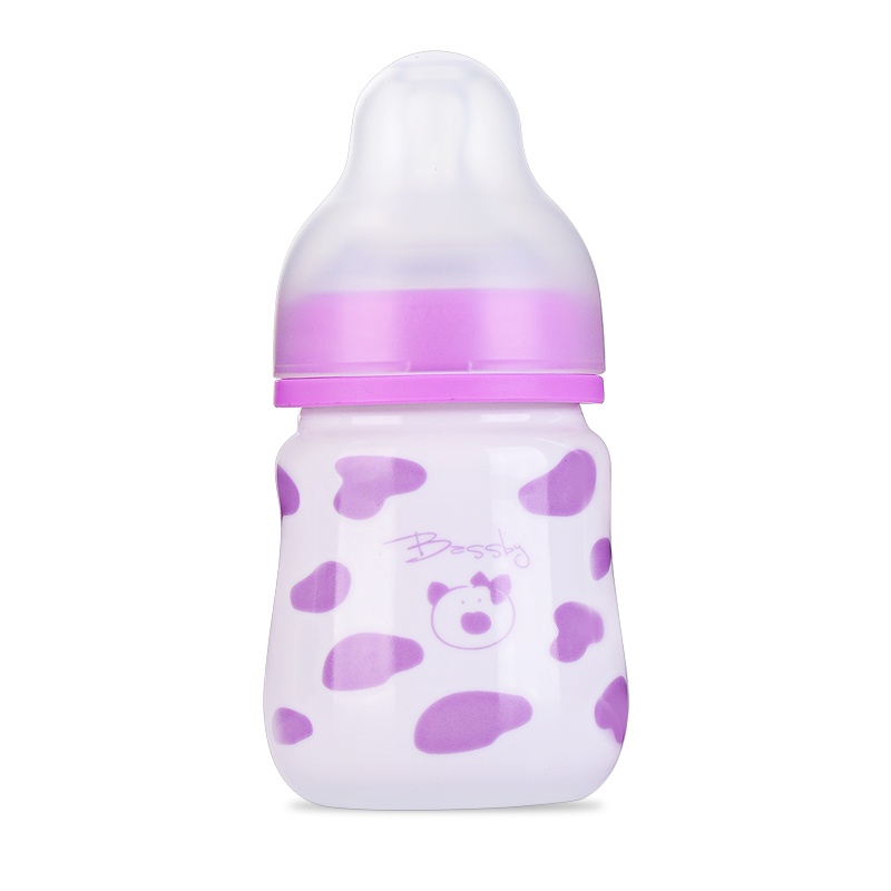 贝斯比婴儿幻彩陶瓷奶瓶120ml新生儿保温奶瓶0-2岁仿真母乳实感陶瓷储奶隔奶神器奶瓶子不带手柄