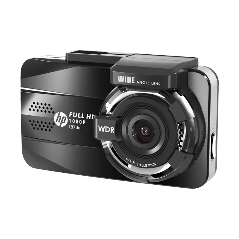 HP惠普f870g 迷你行车记录仪高清夜视双镜头广角停车监控 1080p