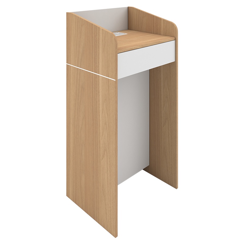 中泰X苏宁极物 现代简约演讲台会议发言台司仪教师讲台接待台迎宾台