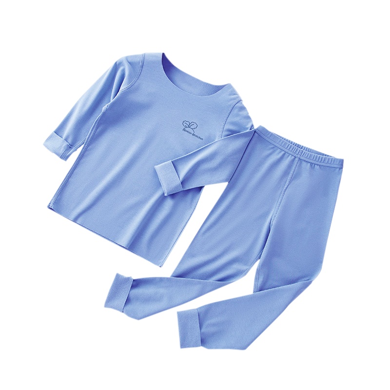 萝卜探长儿童保暖内衣套装男童德绒家居服女童无痕秋冬自发热面料抑菌套装内衣110-140冬季