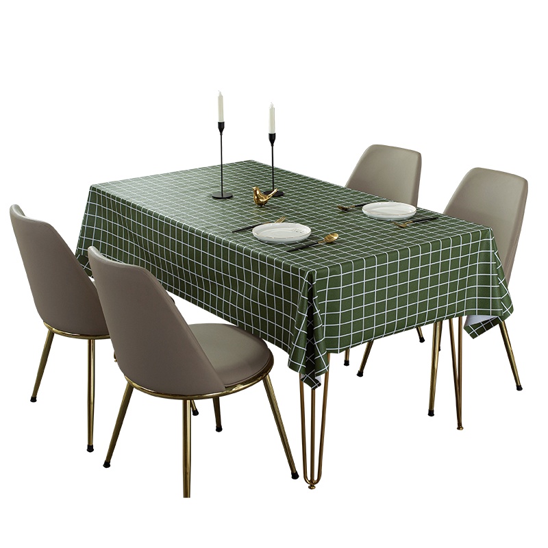 添福运 防水防油桌布北欧书桌ins风格布艺茶几餐桌长方形PVC简约小清新桌布布艺小清新北欧简约轻奢长方形餐桌布正方形茶几