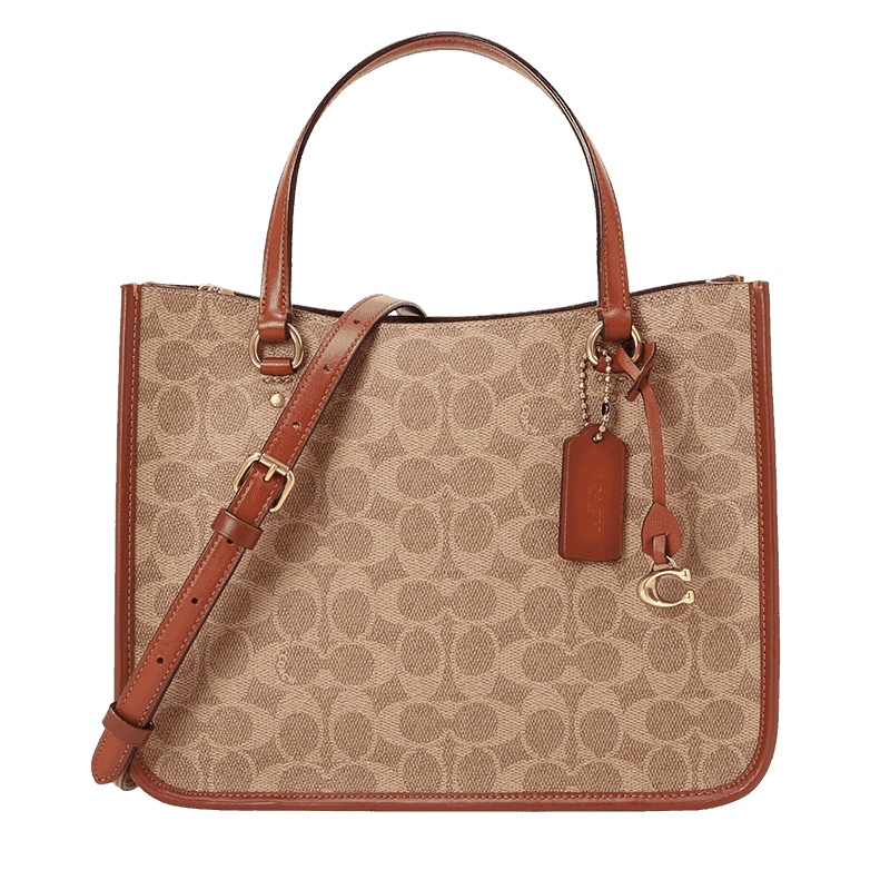 COACH TYLER 购物袋 C挂坠 老花拼皮 C3889