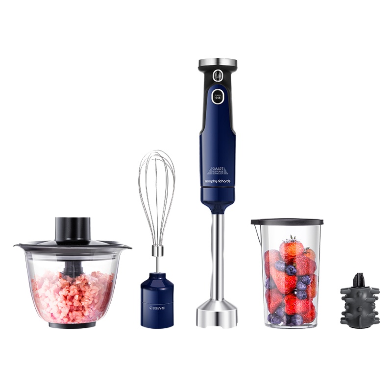 摩飞料理棒婴儿辅食 宝宝搅拌机 手持打浆机家用小型多功能米糊器 MR6006 蓝色