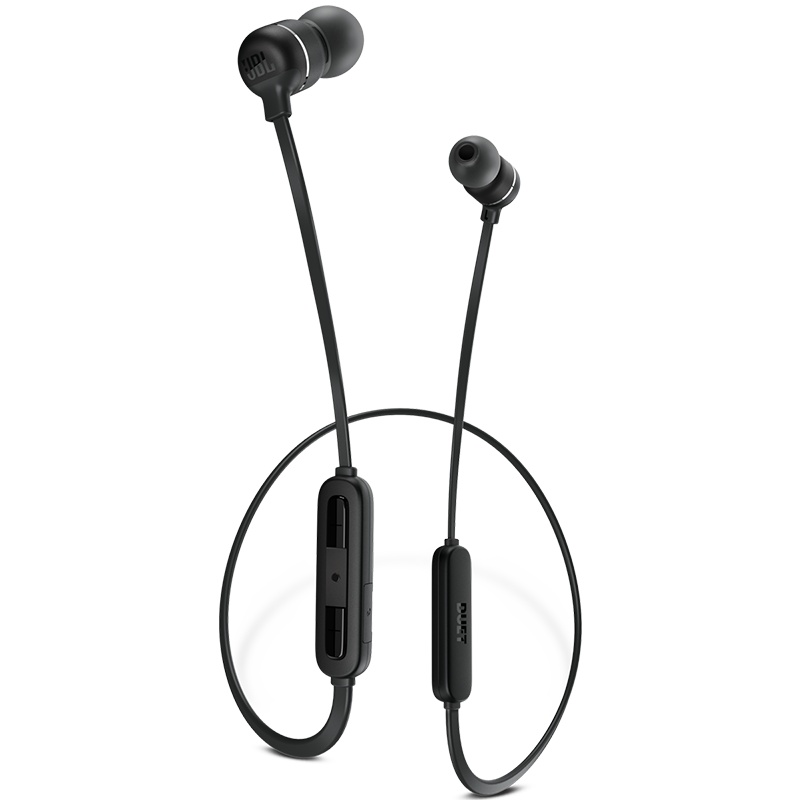 JBL DUET MINI2 入耳式无线蓝牙耳机 磁吸线控 超长续航 运动游戏 线控耳麦 曜石黑