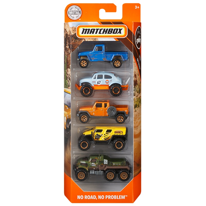 火柴盒英雄城市五辆车儿童玩具 款式随机发 C1817