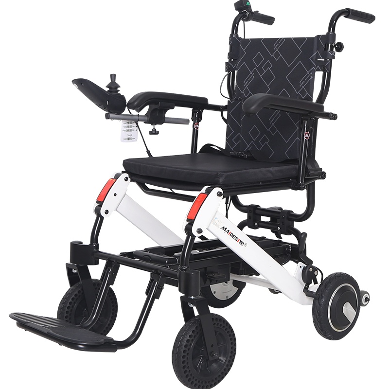 迈德斯特(MAIDESITE)电动轮椅20AH锂电池+高靠背可全躺 老年人残疾人电动控制代步车 手动电动切换助行四轮车