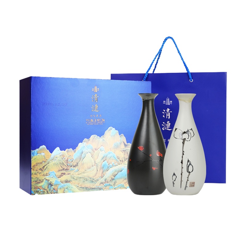 塔牌 绍兴黄酒 清涟礼盒500ml*2瓶礼盒装 送人送礼