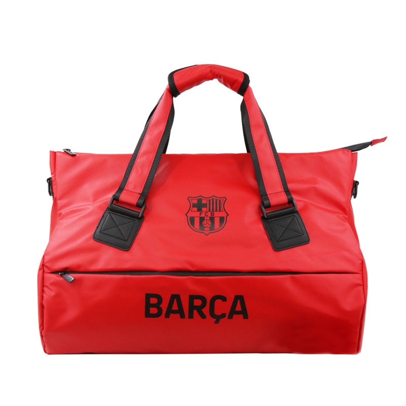 巴萨巴塞罗那FCB官方正品时尚男女士多功能大容量手提运动户外登山健身训练商旅行电脑挎包单肩背书包（红色）