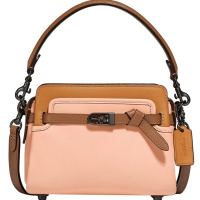 蔻驰COACH TATE 马车标通勤肩背包 女士手提单肩包 C2632 拼色