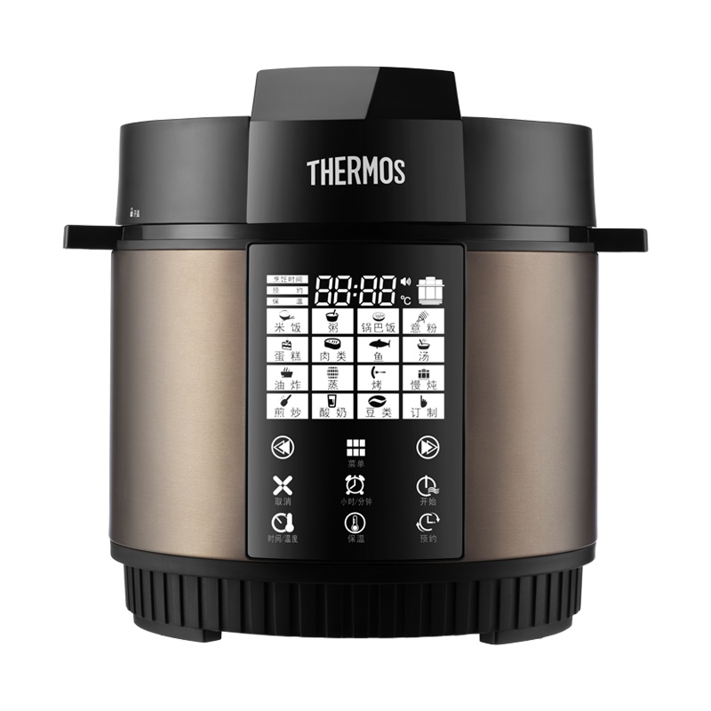 膳魔师（THERMOS）电压力锅6L智能按键触屏控压多功能高压加热电饭锅5-8人