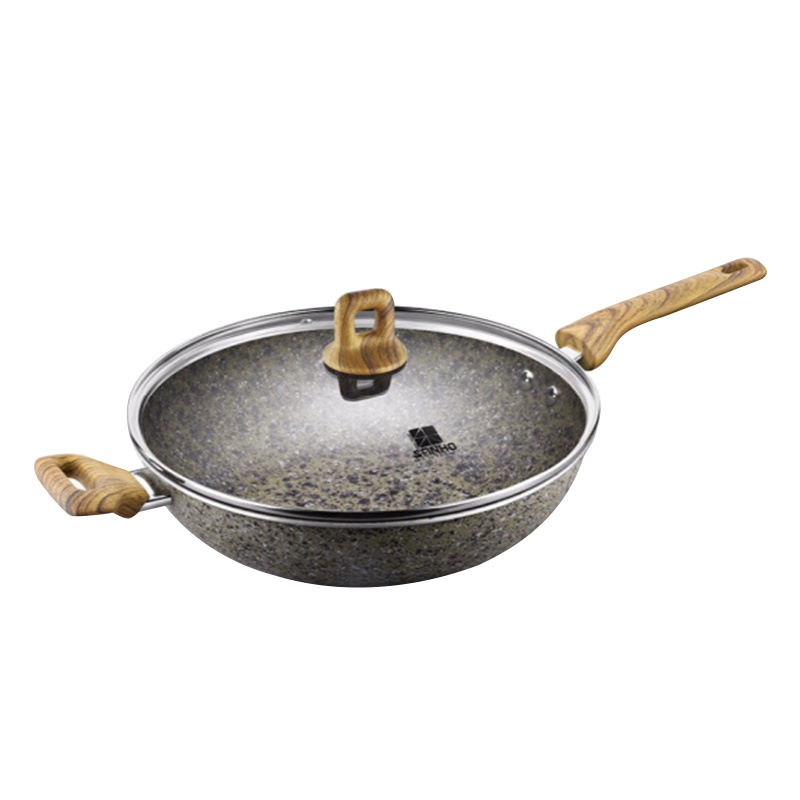 三禾锅具花岗岩炒锅LC32G3