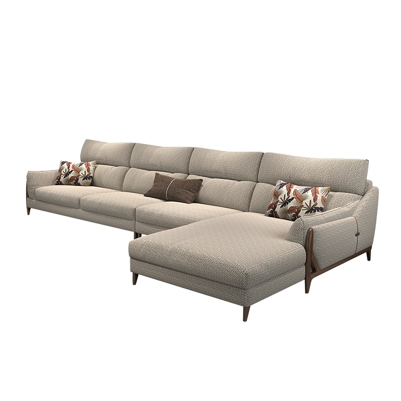 掌上明珠 布艺沙发乳胶海绵简约现代大小户型转角可拆洗布沙发客厅组合SF-221