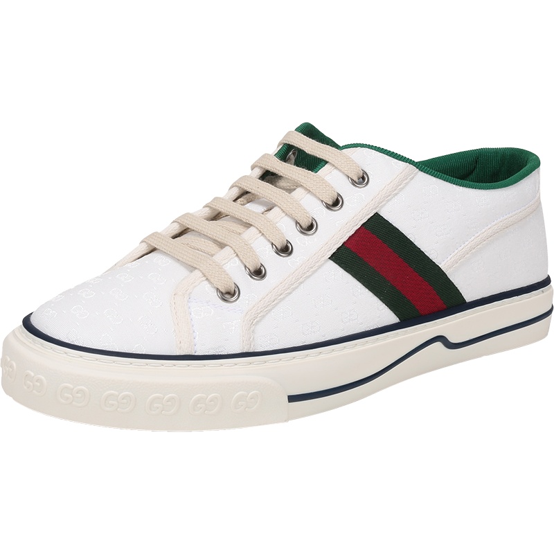 GUCCI 古驰 男士 Tennis 1977系列织物系带休闲运动鞋板鞋 606111 99W90
