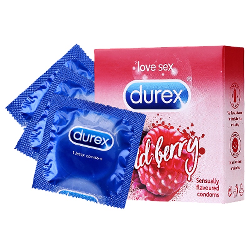 杜蕾斯野莓味安全套 3只装