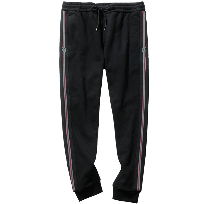 千纸鹤套装裤子2019秋冬新款时尚潮流纯棉运动九分休闲裤男90356