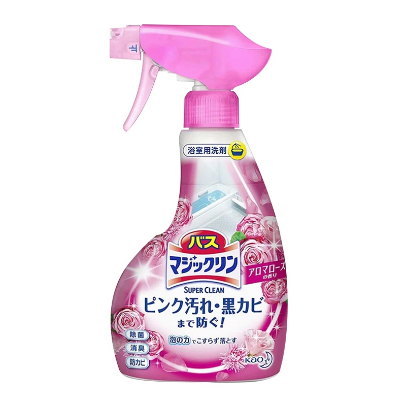 【淡雅玫瑰香】花王(KAO) 卫生间地板墙壁多功能清洁剂 玫瑰香 380毫升/瓶