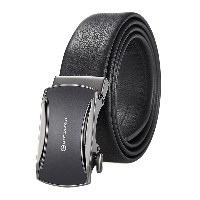 金利来男士皮带 头层牛皮自动扣腰带男青年时尚休闲商务皮带