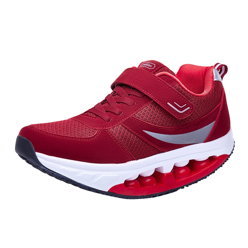 足力健摇摇鞋男正品老人鞋老年健步鞋中老年防滑厚底圆头春日常运动鞋