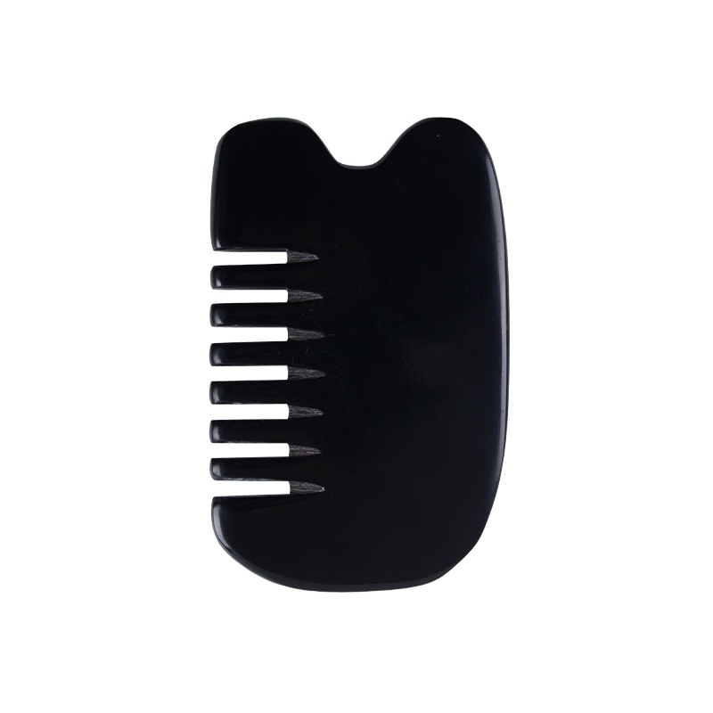 4号 牛角六齿梳刮痧板