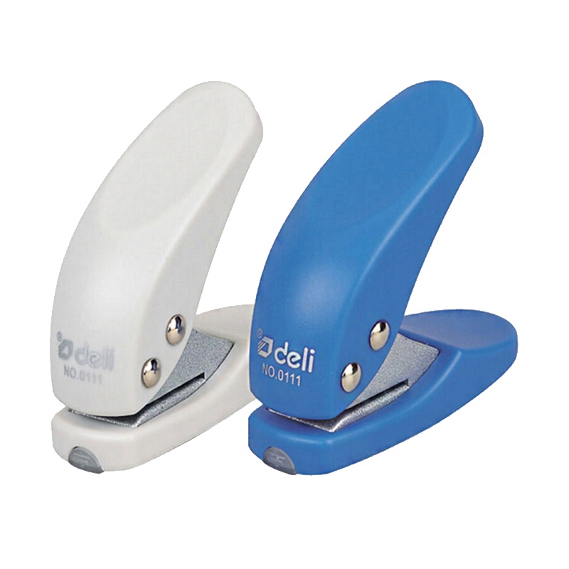 得力(deli)0111 打孔机 单孔打孔器可爱圆孔洞 颜色随机3个装