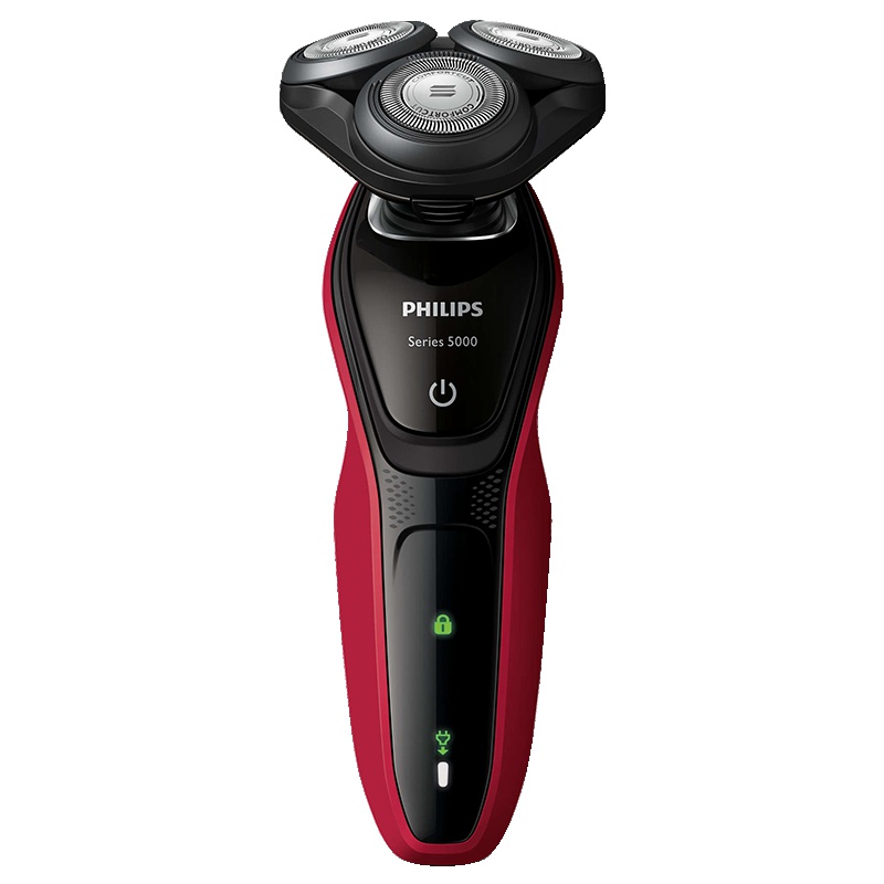 飞利浦(Philips)电动剃须刀S5095/58 旋转式三刀头充电刮胡刀 全身水洗 一机两用 剃须+洁面 配控油洁面刷