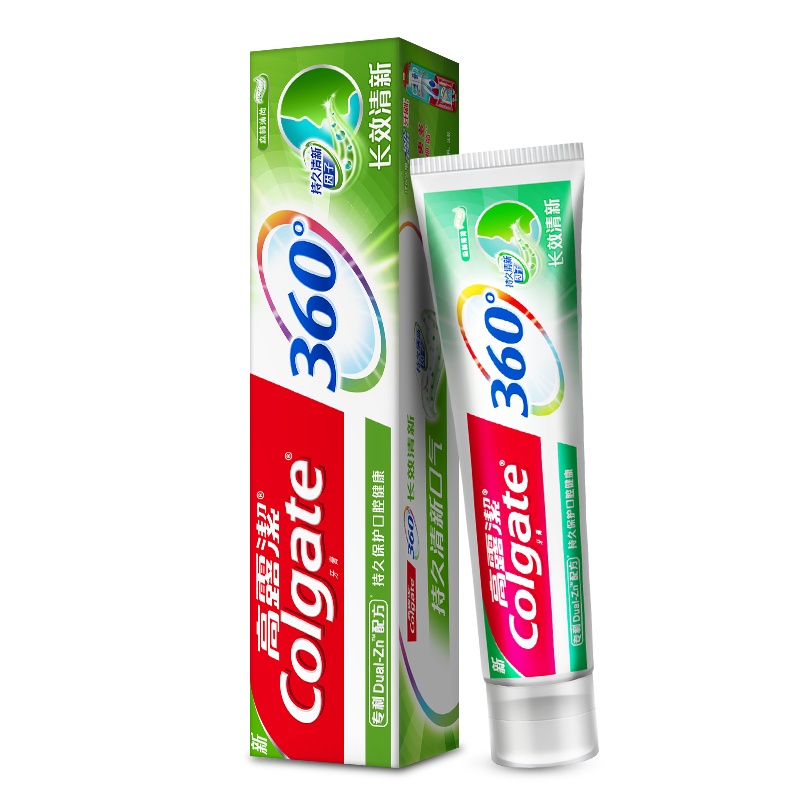高露洁360°精粹养龈-长效清新牙膏120g三支装