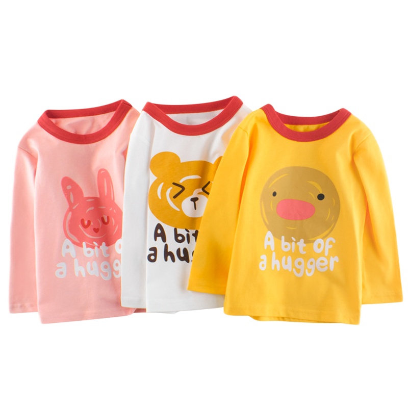 品牌童装2020秋季新款 女童长袖t恤韩版儿童宝宝衣服ins元氣小猴STRONG MONKEY