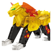 三宝武装精灵力量爆速合体玩具对战套装爆速出击变形机甲机械兽男女孩儿童玩具 [基础版]金狮王机械兽(540007)
