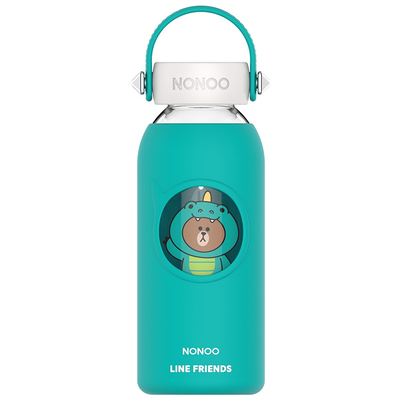 NONOO酷卡玻璃杯LINE FRIENDS 艾绿