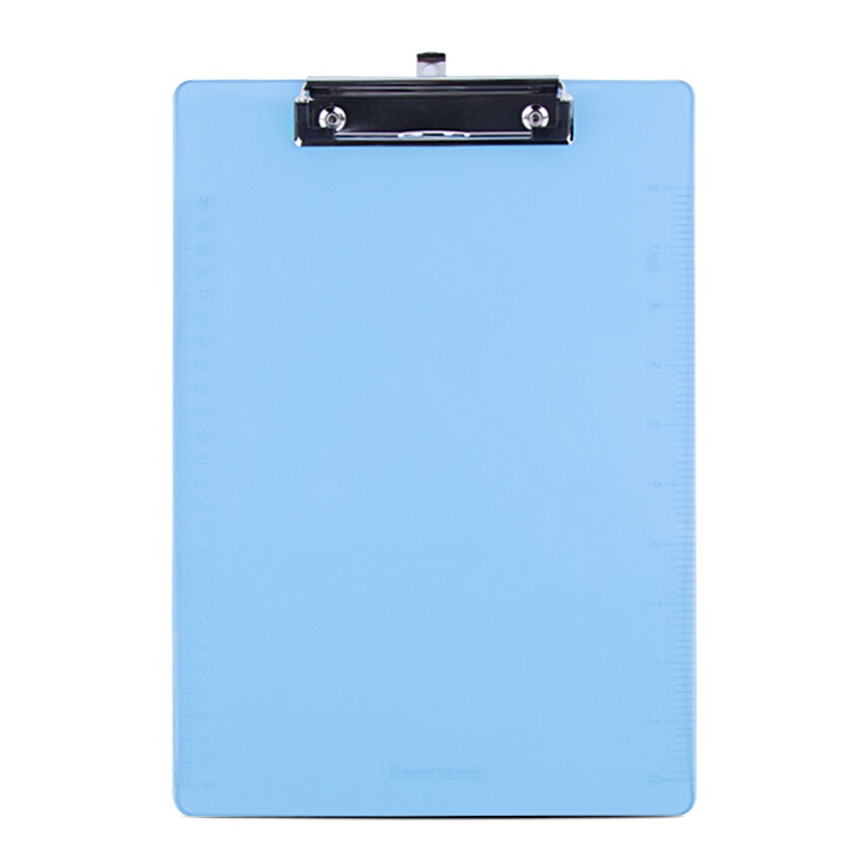 广博A4板夹2个 学生写字垫板书写板夹带刻度 文件夹板塑料透明夹板菜单夹 会议资料夹子 颜色随机