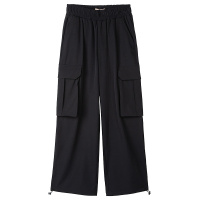 唐狮2020秋季新款运动裤女宽松束脚休闲裤显瘦百搭裤子女潮灰色